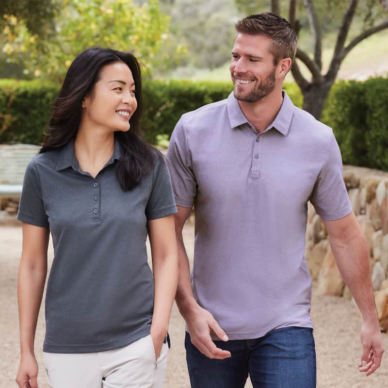 Custom embroidered TravisMathew performance polos